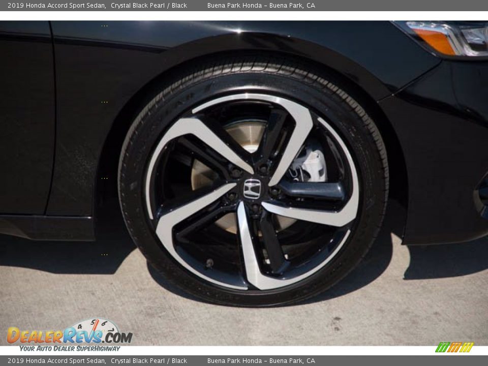 2019 Honda Accord Sport Sedan Crystal Black Pearl / Black Photo #34