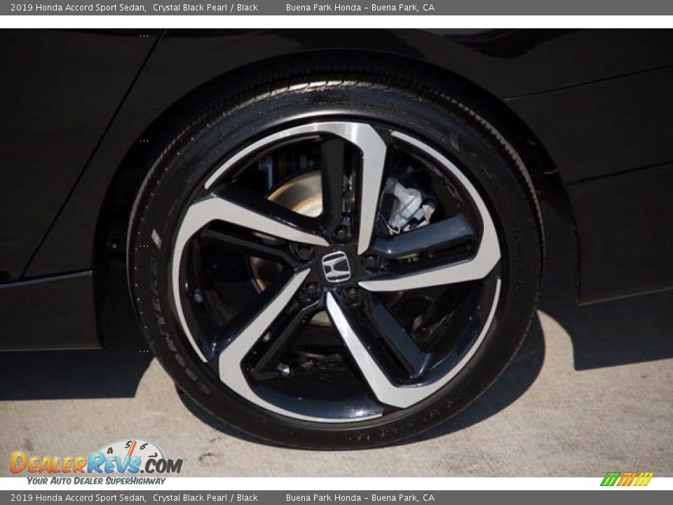2019 Honda Accord Sport Sedan Crystal Black Pearl / Black Photo #35