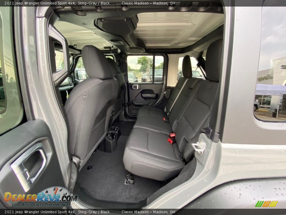 Rear Seat of 2021 Jeep Wrangler Unlimited Sport 4x4 Photo #3