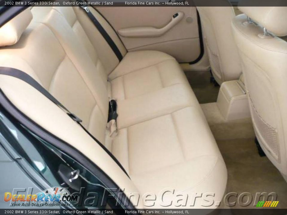 2002 BMW 3 Series 330i Sedan Oxford Green Metallic / Sand Photo #14