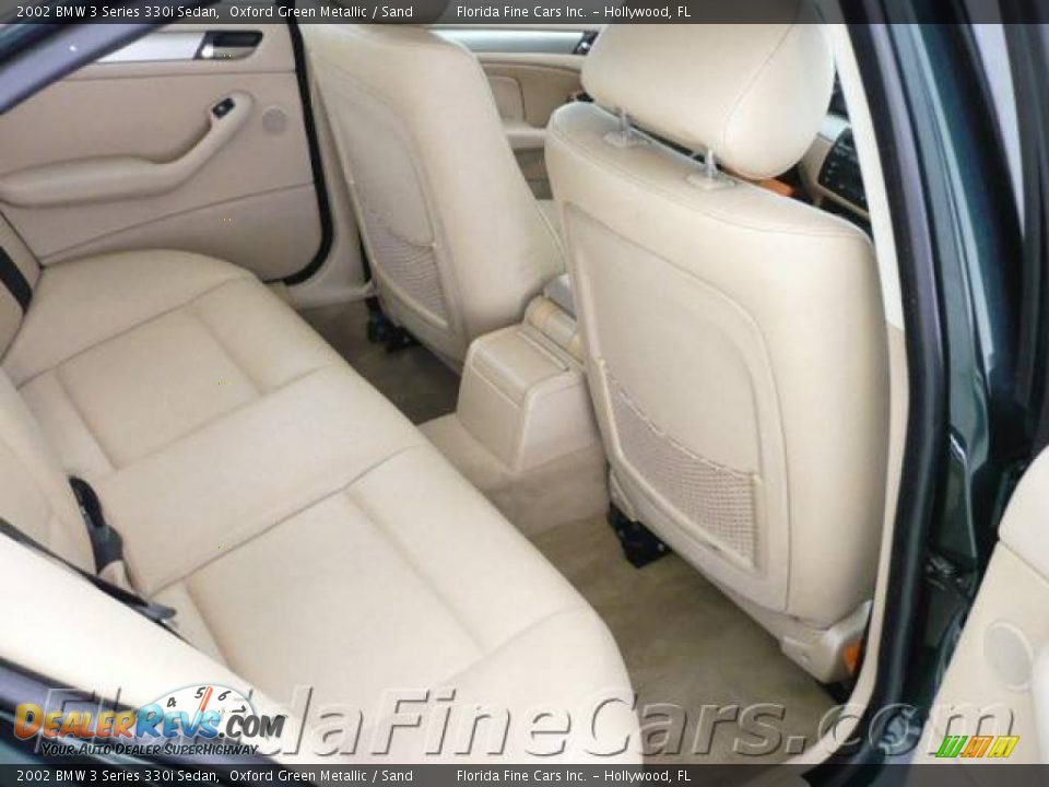 2002 BMW 3 Series 330i Sedan Oxford Green Metallic / Sand Photo #15