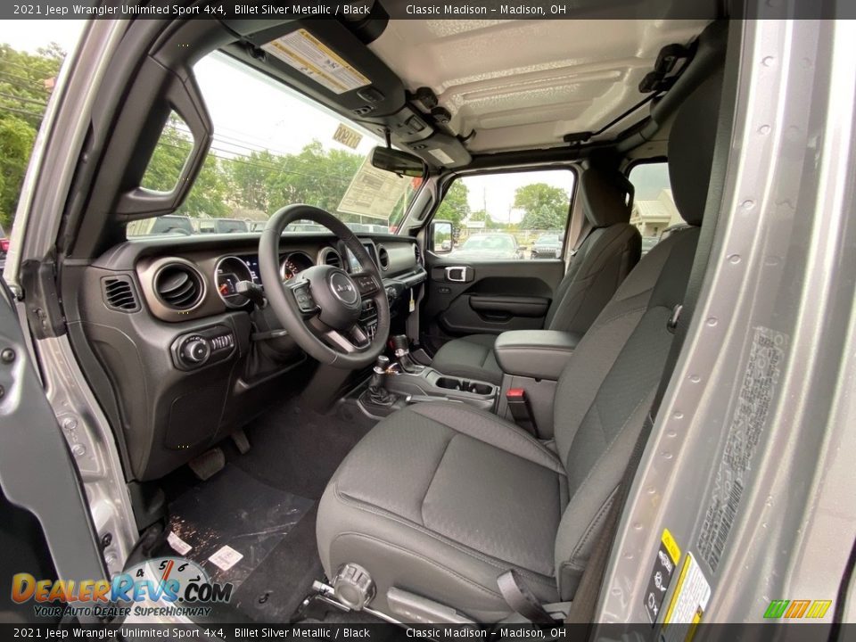 Front Seat of 2021 Jeep Wrangler Unlimited Sport 4x4 Photo #2