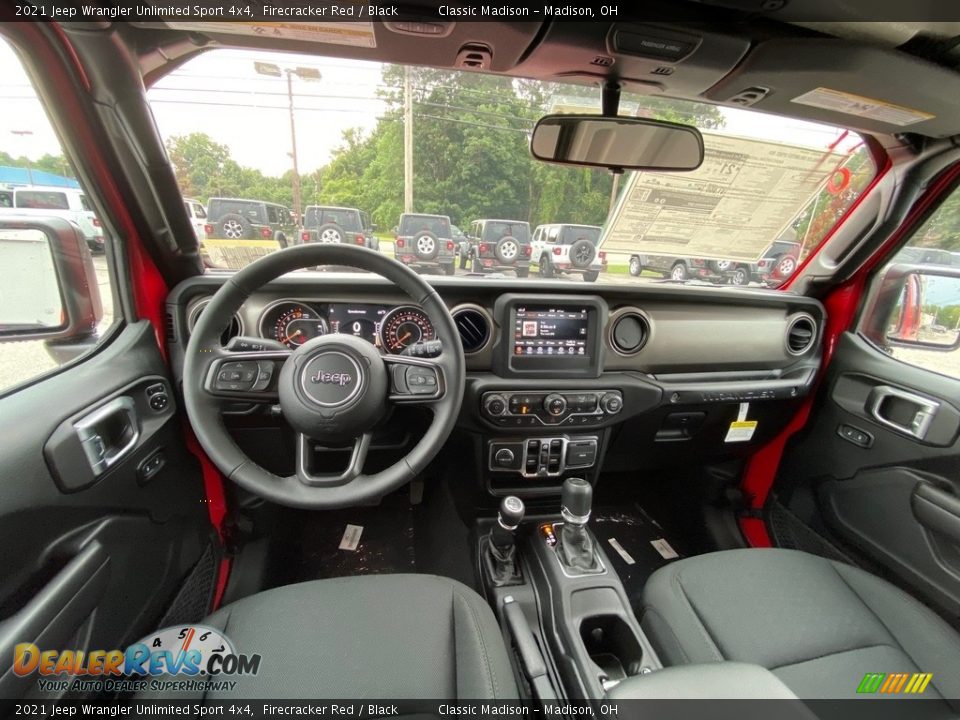 Black Interior - 2021 Jeep Wrangler Unlimited Sport 4x4 Photo #4