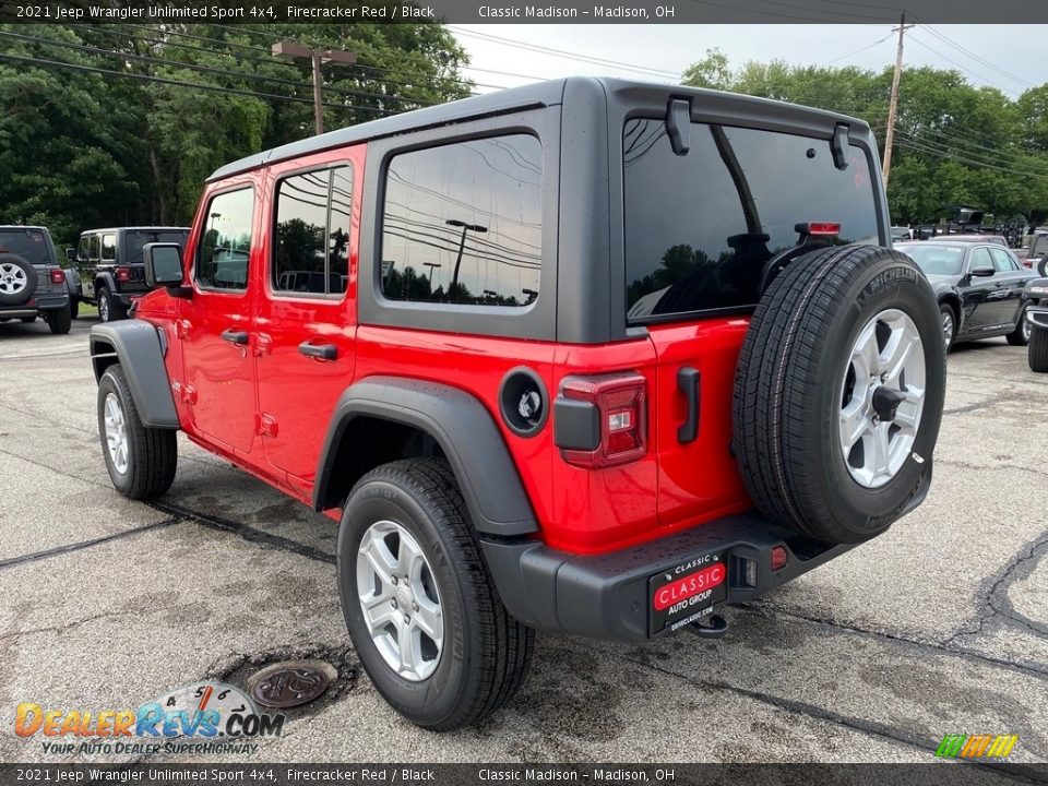 2021 Jeep Wrangler Unlimited Sport 4x4 Firecracker Red / Black Photo #9