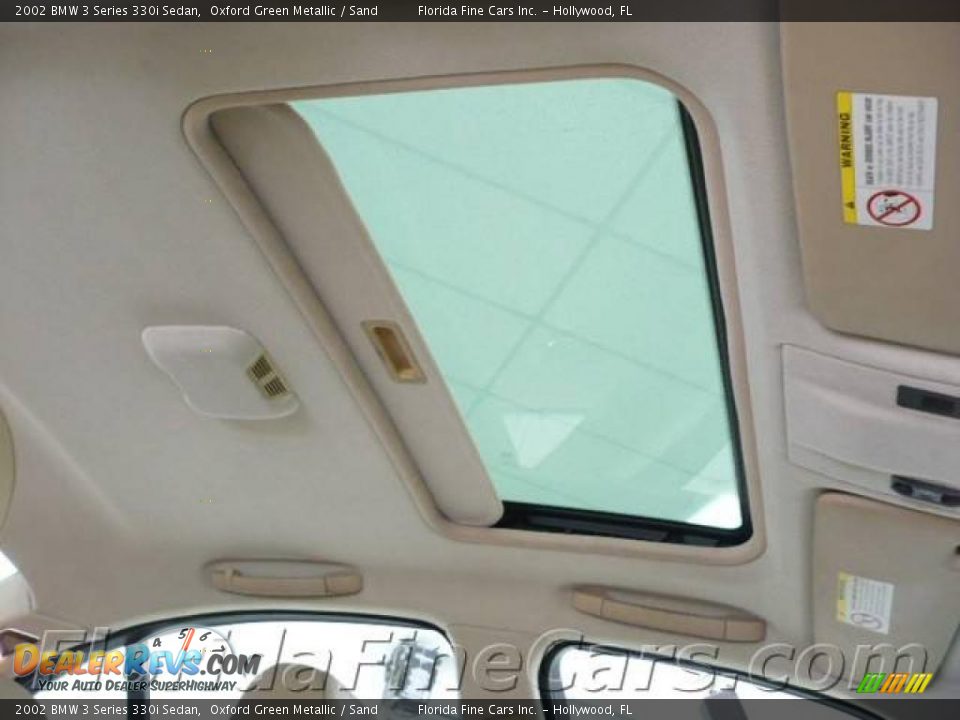 2002 BMW 3 Series 330i Sedan Oxford Green Metallic / Sand Photo #19