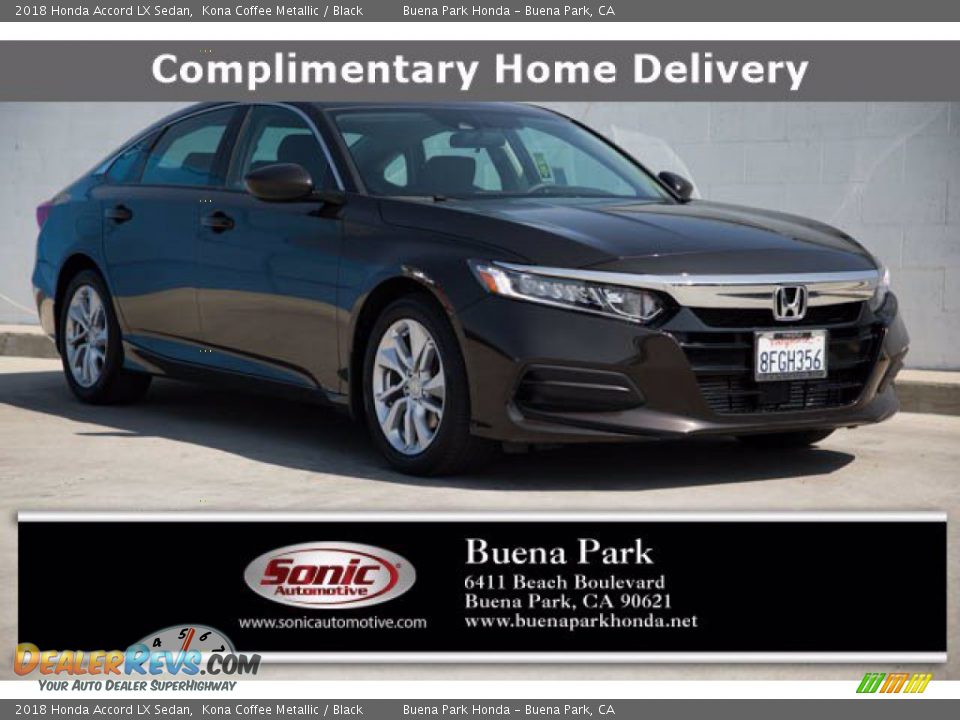 2018 Honda Accord LX Sedan Kona Coffee Metallic / Black Photo #1