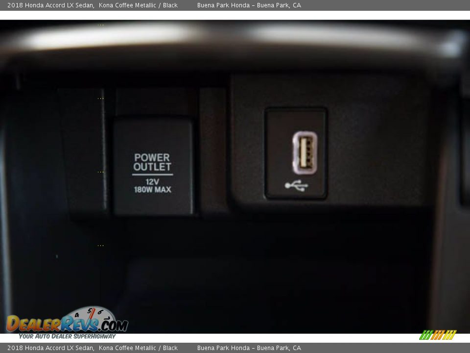 2018 Honda Accord LX Sedan Kona Coffee Metallic / Black Photo #19