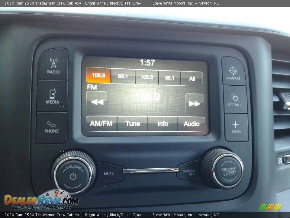 2020 Ram 2500 Tradesman Crew Cab 4x4 Bright White / Black/Diesel Gray Photo #23