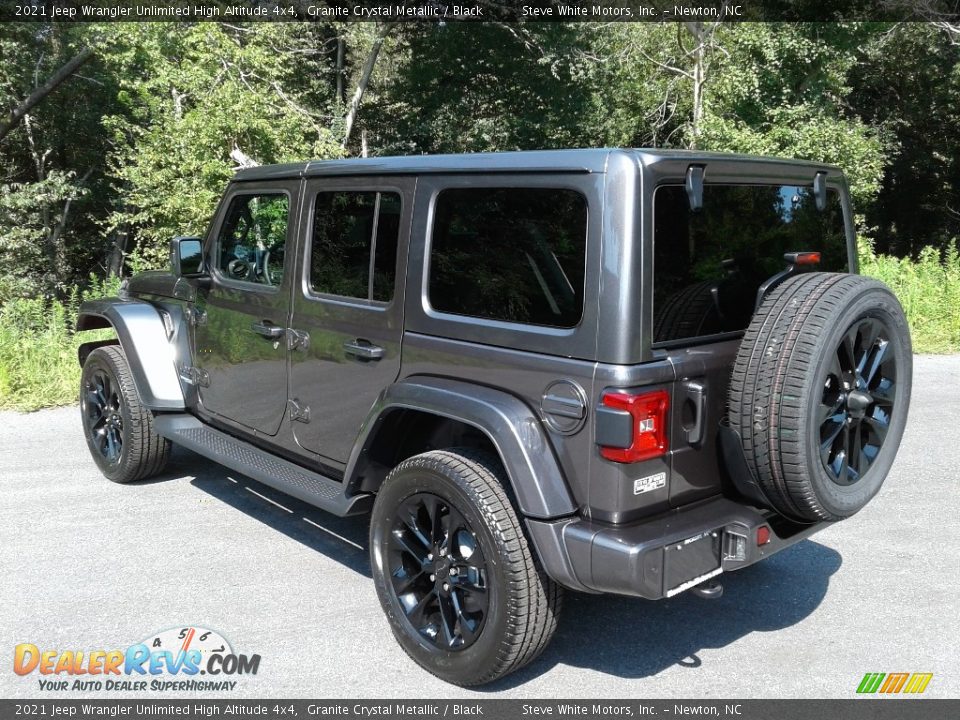 2021 Jeep Wrangler Unlimited High Altitude 4x4 Granite Crystal Metallic / Black Photo #8