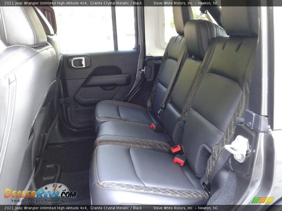Rear Seat of 2021 Jeep Wrangler Unlimited High Altitude 4x4 Photo #13
