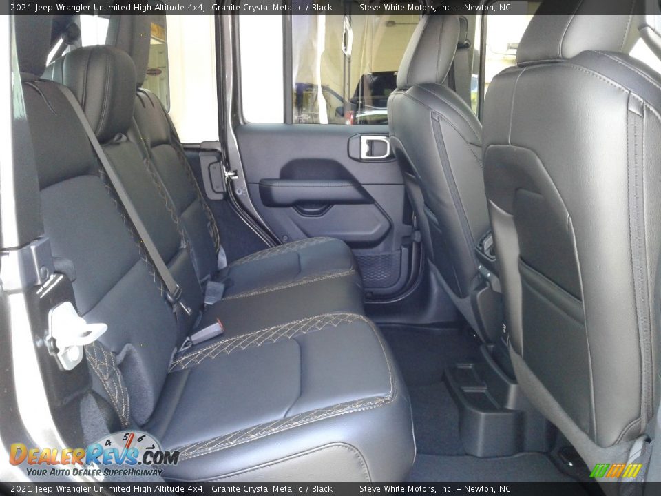 Rear Seat of 2021 Jeep Wrangler Unlimited High Altitude 4x4 Photo #16