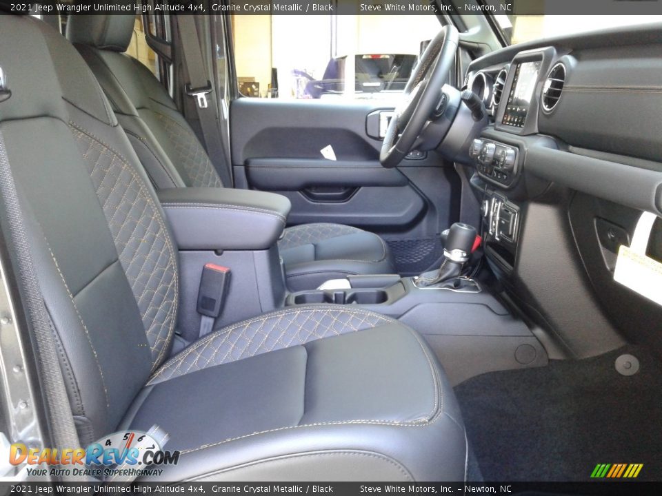 Black Interior - 2021 Jeep Wrangler Unlimited High Altitude 4x4 Photo #17