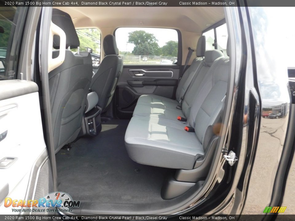 2020 Ram 1500 Big Horn Crew Cab 4x4 Diamond Black Crystal Pearl / Black/Diesel Gray Photo #12