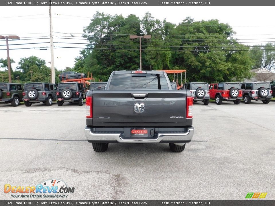 2020 Ram 1500 Big Horn Crew Cab 4x4 Granite Crystal Metallic / Black/Diesel Gray Photo #5