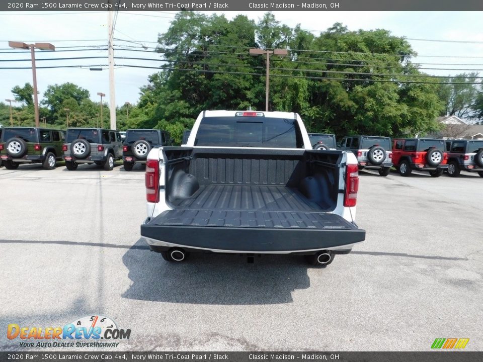 2020 Ram 1500 Laramie Crew Cab 4x4 Ivory White Tri-Coat Pearl / Black Photo #6