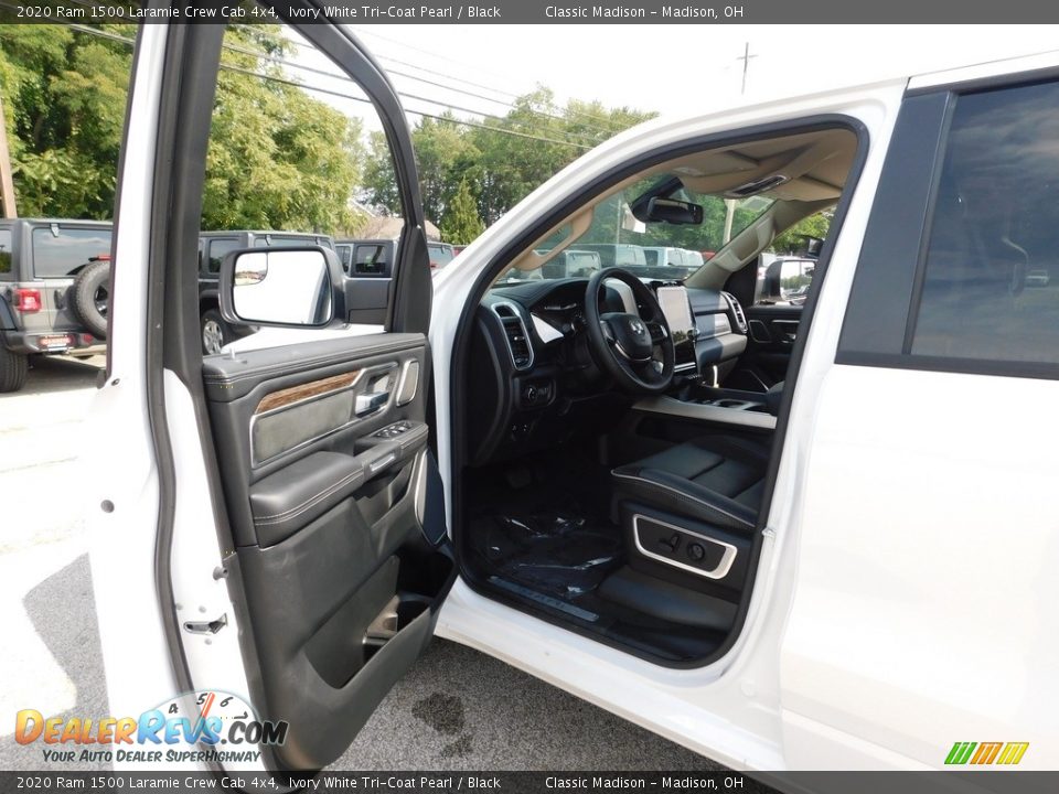 2020 Ram 1500 Laramie Crew Cab 4x4 Ivory White Tri-Coat Pearl / Black Photo #7