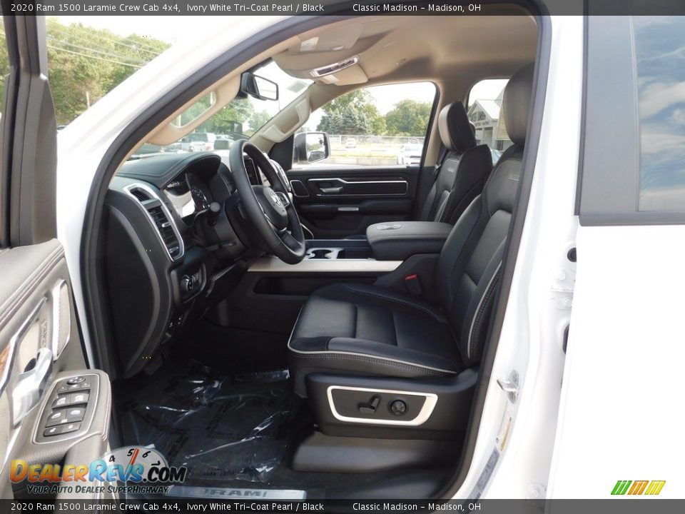 2020 Ram 1500 Laramie Crew Cab 4x4 Ivory White Tri-Coat Pearl / Black Photo #8