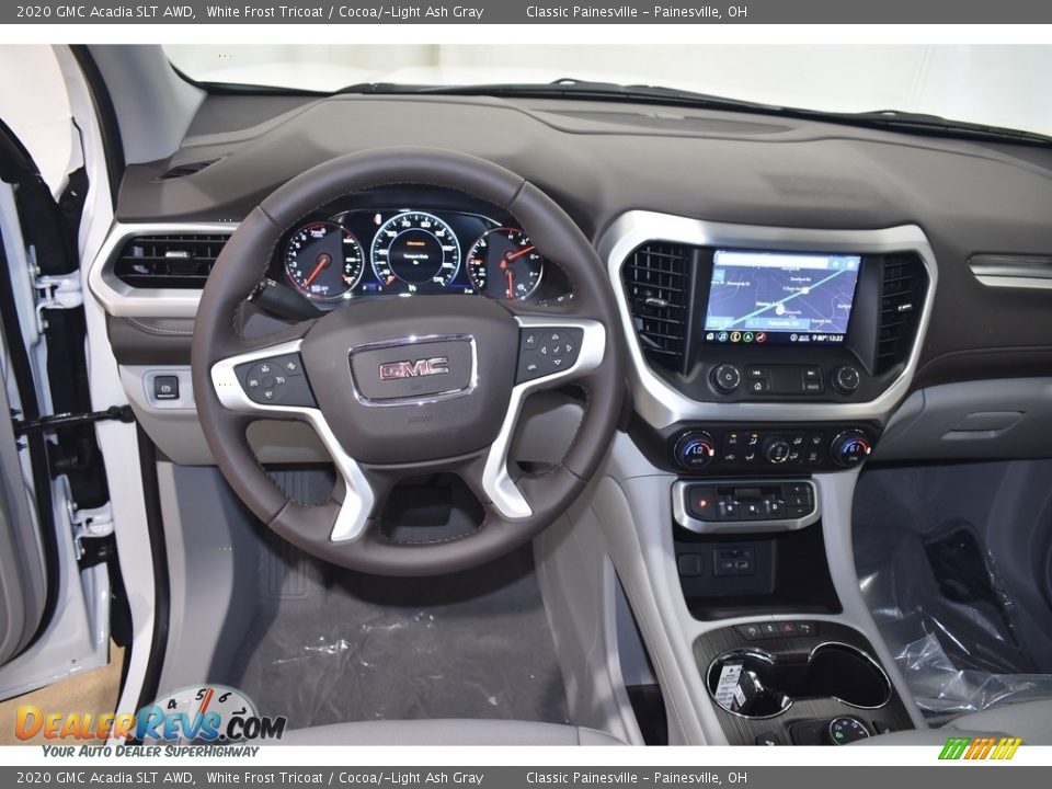 2020 GMC Acadia SLT AWD White Frost Tricoat / Cocoa/­Light Ash Gray Photo #10