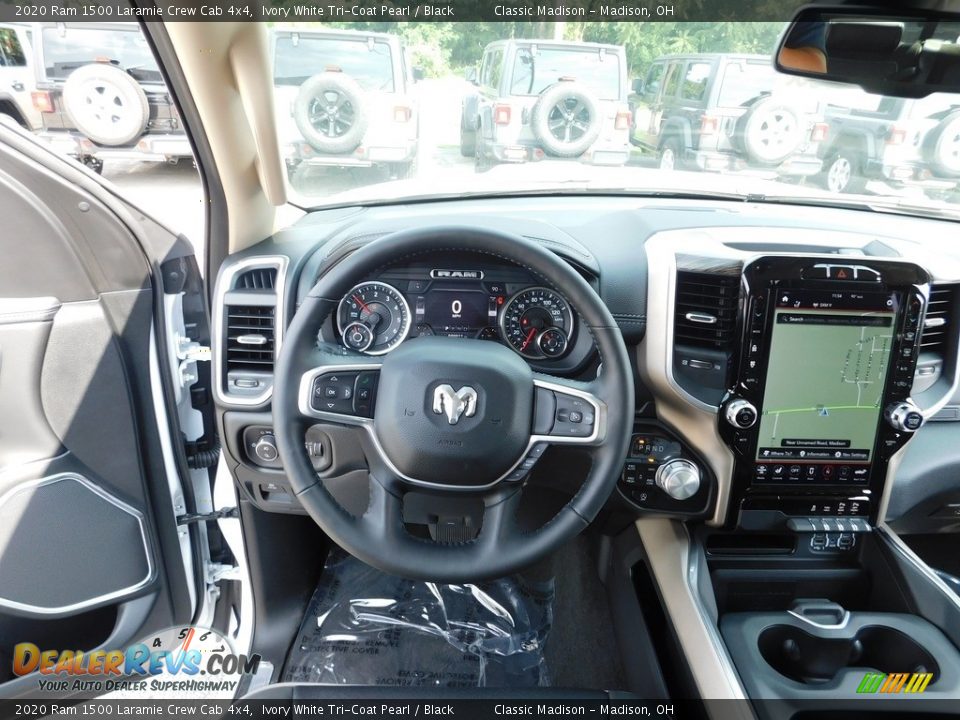 2020 Ram 1500 Laramie Crew Cab 4x4 Ivory White Tri-Coat Pearl / Black Photo #11