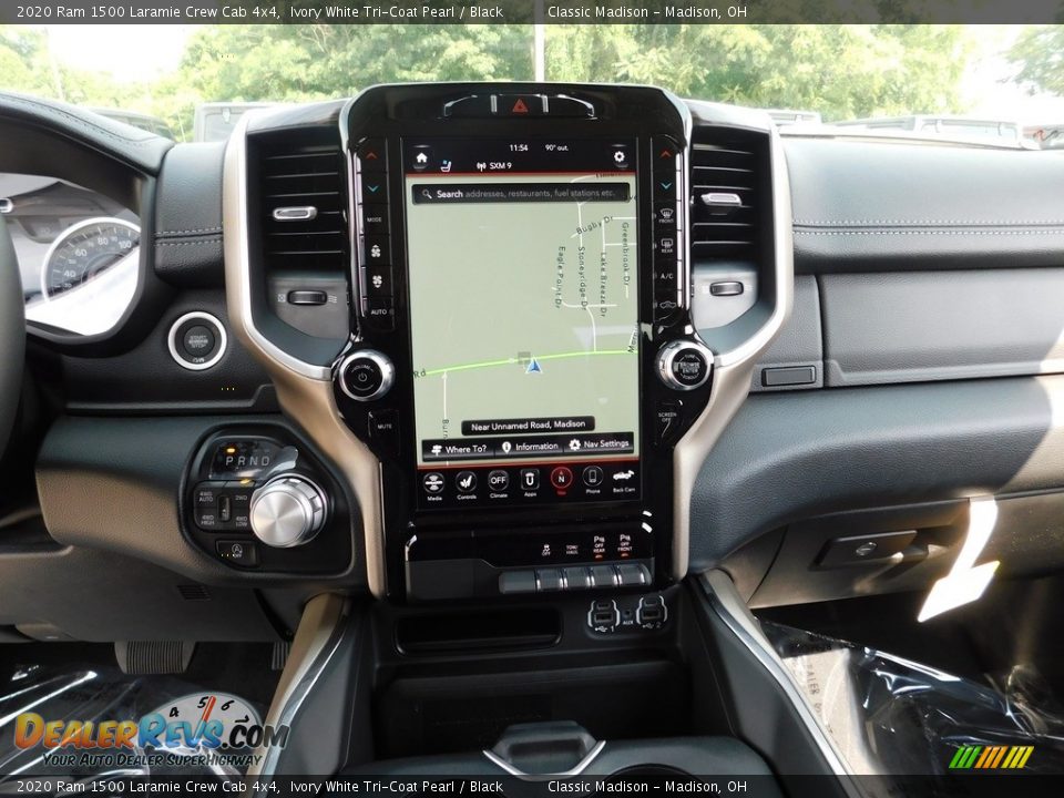 2020 Ram 1500 Laramie Crew Cab 4x4 Ivory White Tri-Coat Pearl / Black Photo #12