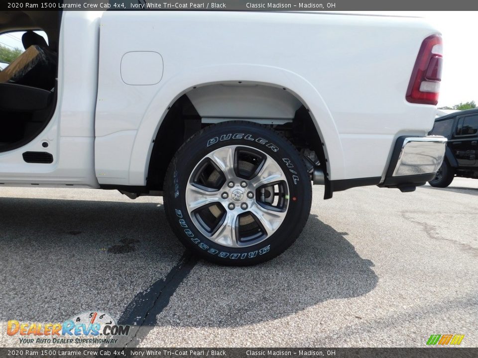2020 Ram 1500 Laramie Crew Cab 4x4 Ivory White Tri-Coat Pearl / Black Photo #14