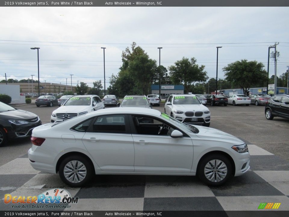 2019 Volkswagen Jetta S Pure White / Titan Black Photo #3