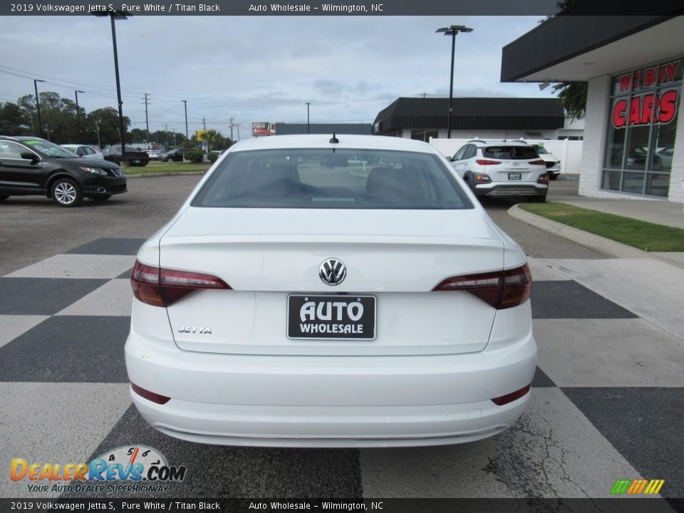 2019 Volkswagen Jetta S Pure White / Titan Black Photo #4