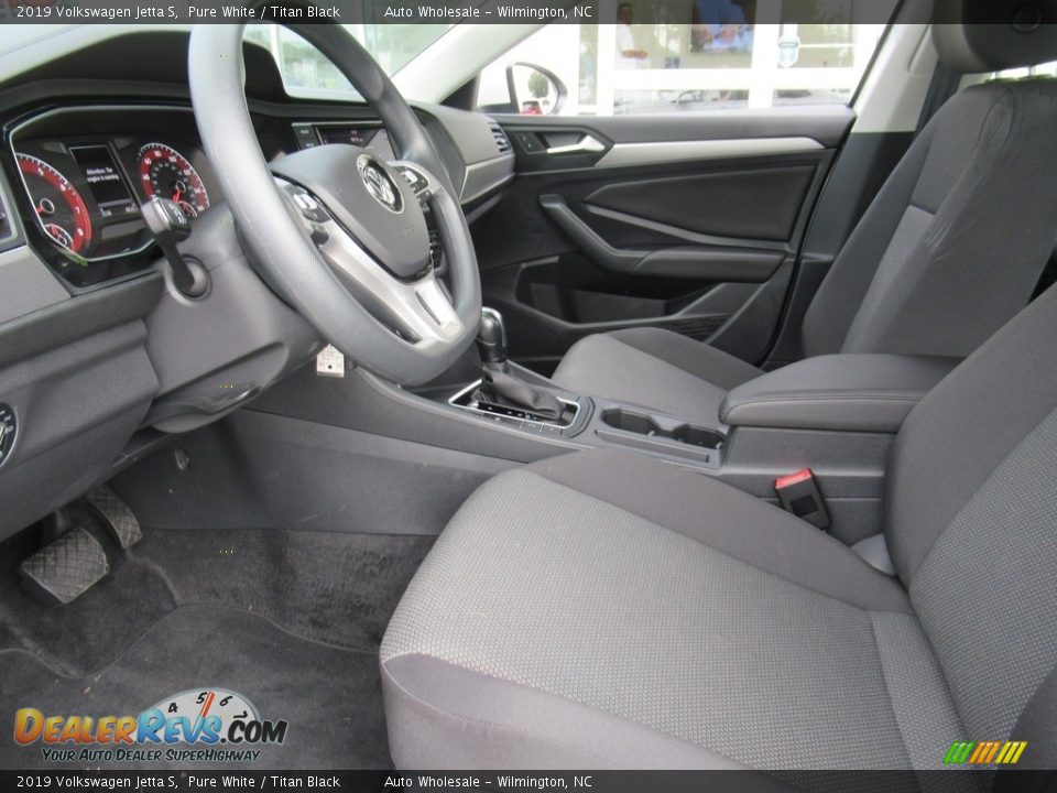 2019 Volkswagen Jetta S Pure White / Titan Black Photo #11