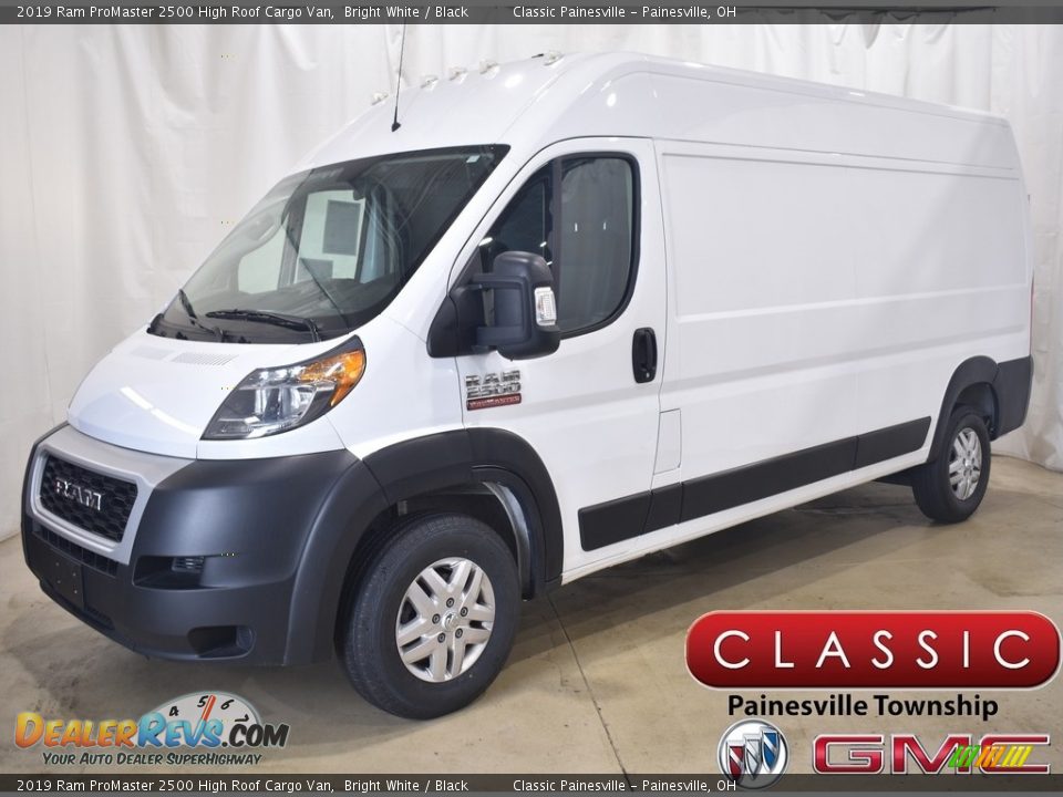 2019 Ram ProMaster 2500 High Roof Cargo Van Bright White / Black Photo #1