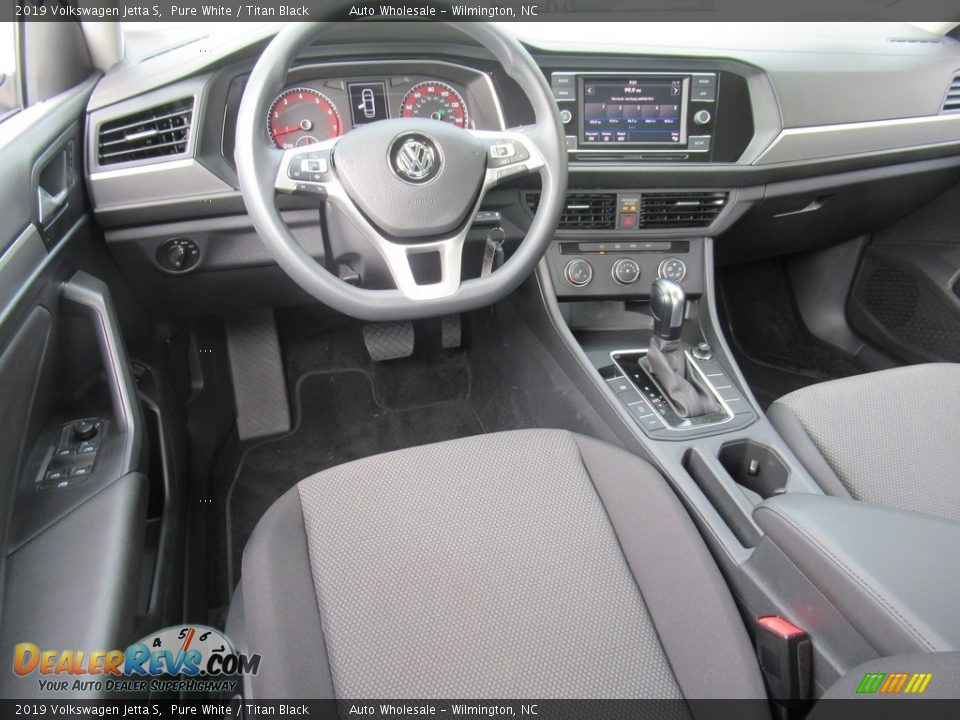 2019 Volkswagen Jetta S Pure White / Titan Black Photo #15