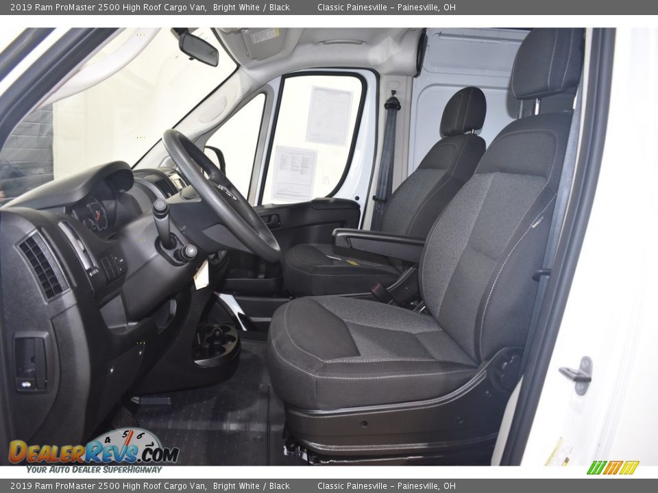 2019 Ram ProMaster 2500 High Roof Cargo Van Bright White / Black Photo #6
