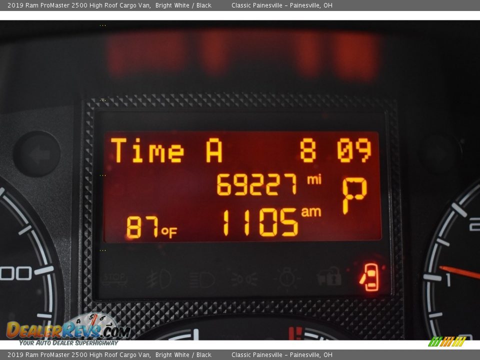 2019 Ram ProMaster 2500 High Roof Cargo Van Bright White / Black Photo #12