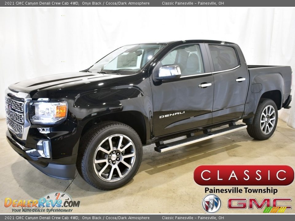 2021 GMC Canyon Denali Crew Cab 4WD Onyx Black / Cocoa/Dark Atmosphere Photo #1