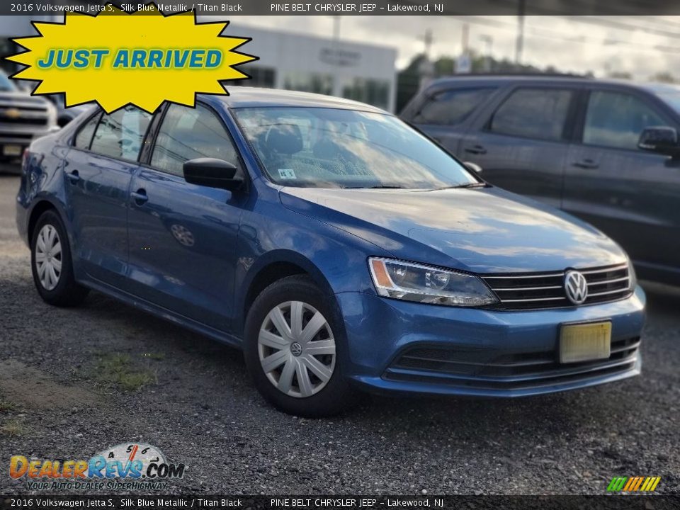 2016 Volkswagen Jetta S Silk Blue Metallic / Titan Black Photo #1