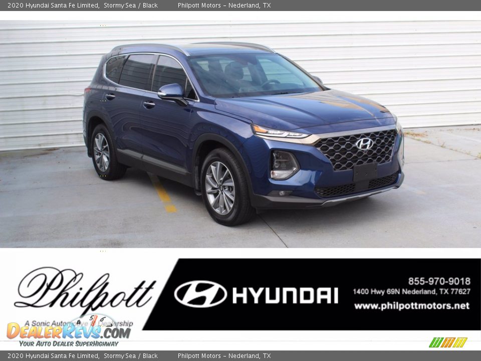 2020 Hyundai Santa Fe Limited Stormy Sea / Black Photo #1