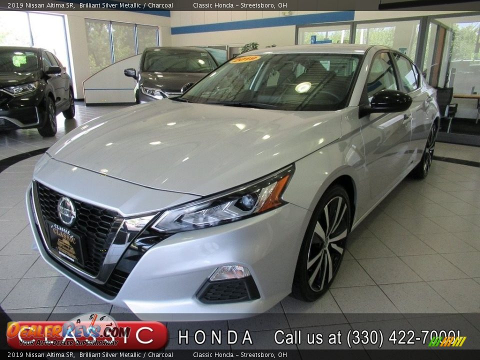 2019 Nissan Altima SR Brilliant Silver Metallic / Charcoal Photo #1