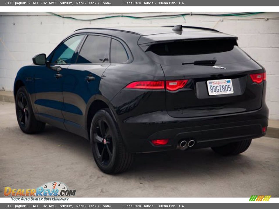 2018 Jaguar F-PACE 20d AWD Premium Narvik Black / Ebony Photo #2