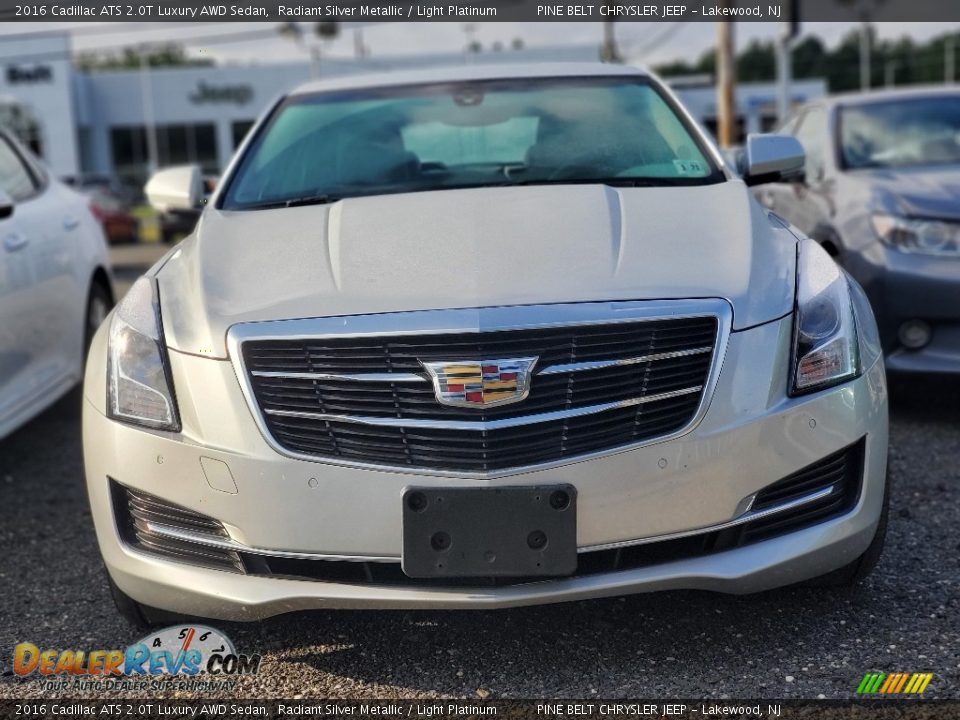 2016 Cadillac ATS 2.0T Luxury AWD Sedan Radiant Silver Metallic / Light Platinum Photo #2