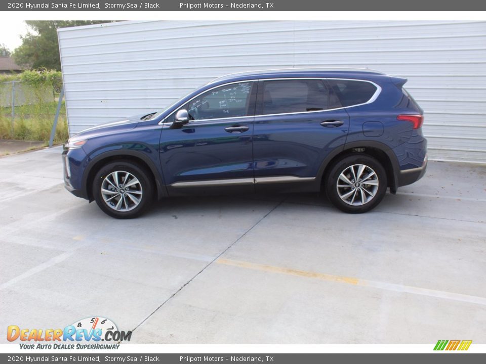 2020 Hyundai Santa Fe Limited Stormy Sea / Black Photo #7