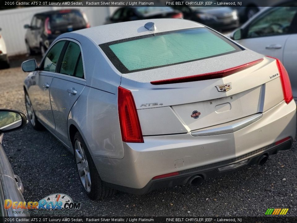 2016 Cadillac ATS 2.0T Luxury AWD Sedan Radiant Silver Metallic / Light Platinum Photo #4