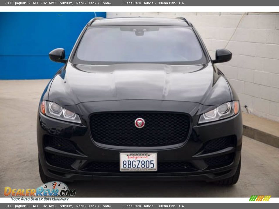 2018 Jaguar F-PACE 20d AWD Premium Narvik Black / Ebony Photo #7