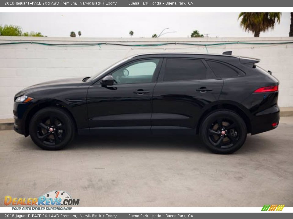 Narvik Black 2018 Jaguar F-PACE 20d AWD Premium Photo #10