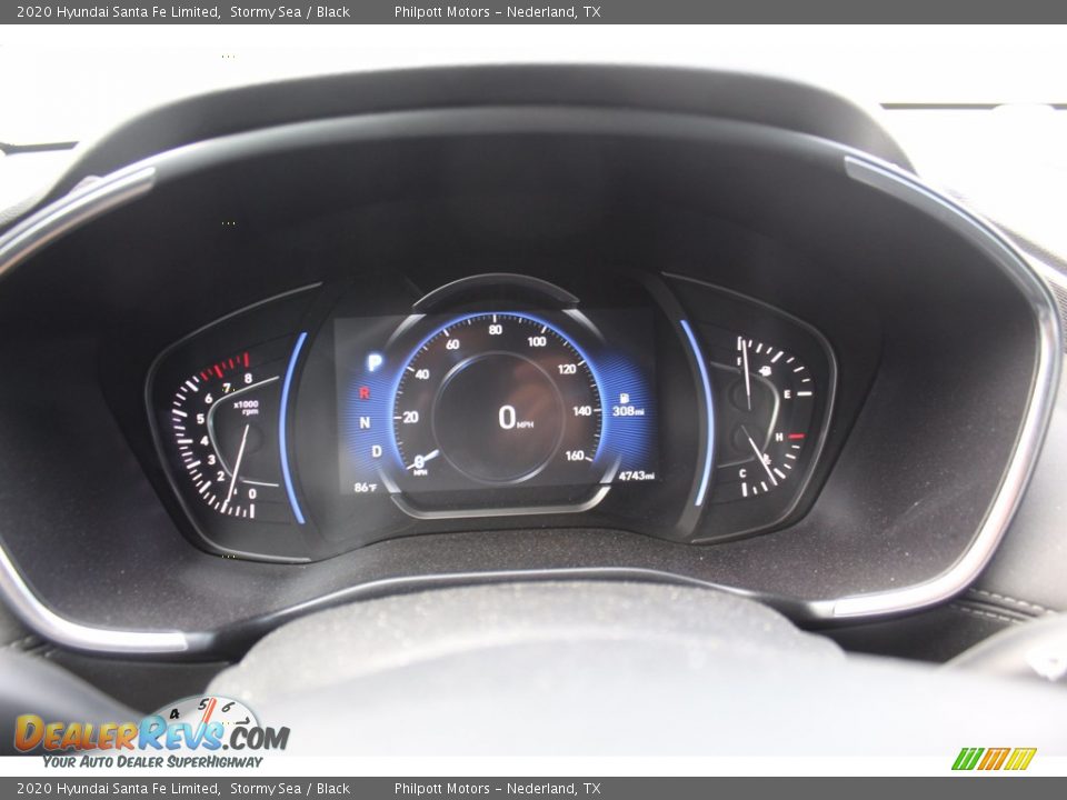 2020 Hyundai Santa Fe Limited Stormy Sea / Black Photo #18