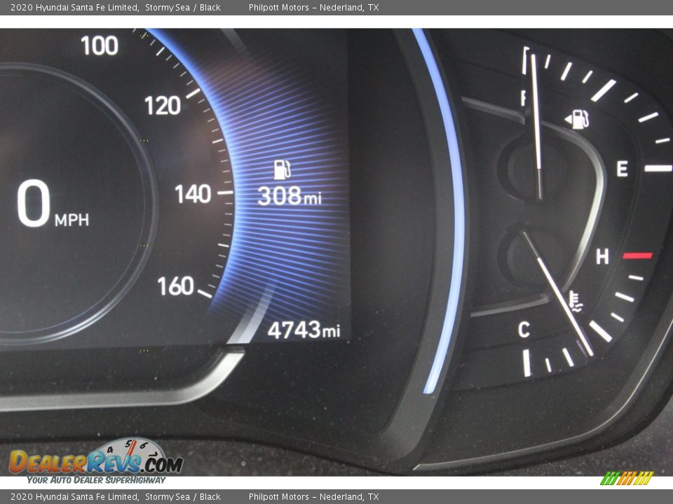 2020 Hyundai Santa Fe Limited Stormy Sea / Black Photo #19