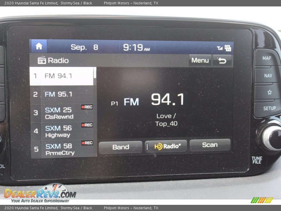 2020 Hyundai Santa Fe Limited Stormy Sea / Black Photo #20