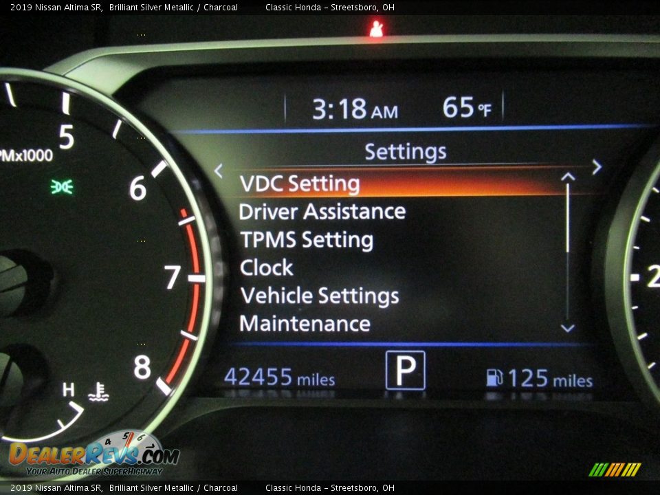 2019 Nissan Altima SR Brilliant Silver Metallic / Charcoal Photo #30