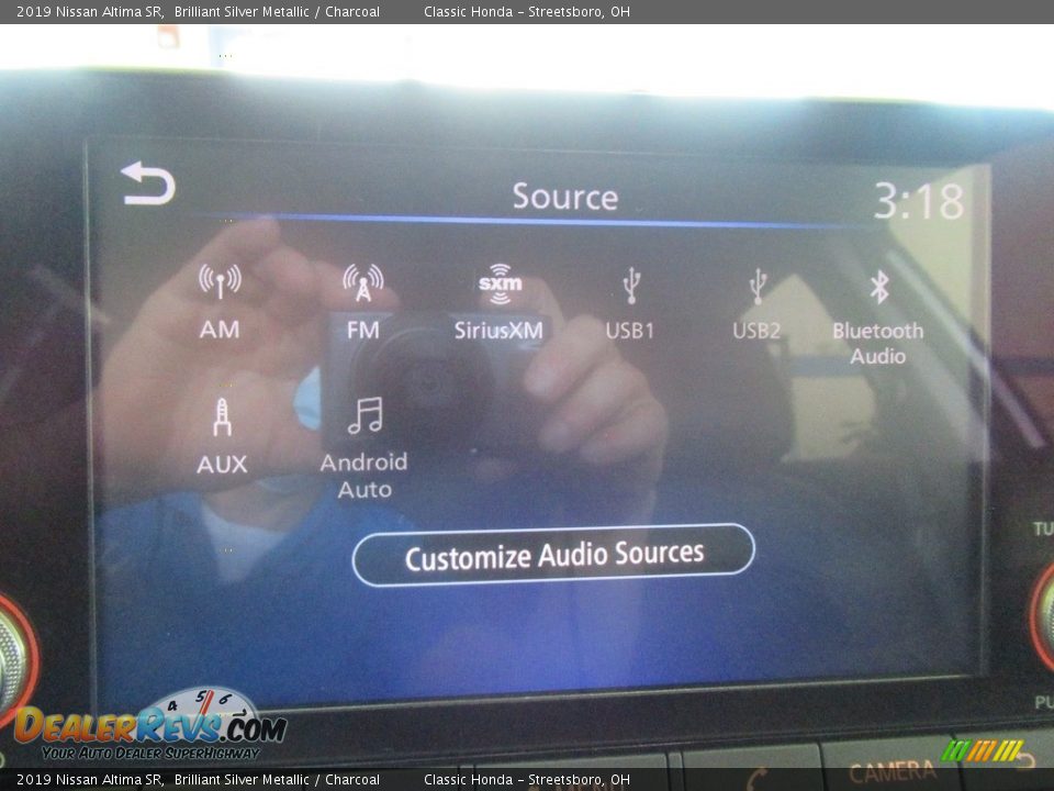 2019 Nissan Altima SR Brilliant Silver Metallic / Charcoal Photo #34