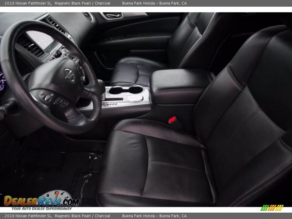 2019 Nissan Pathfinder SL Magnetic Black Pearl / Charcoal Photo #3