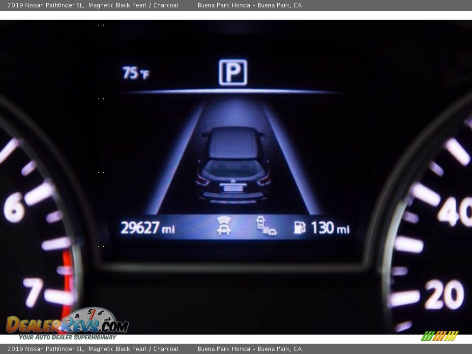 2019 Nissan Pathfinder SL Magnetic Black Pearl / Charcoal Photo #6