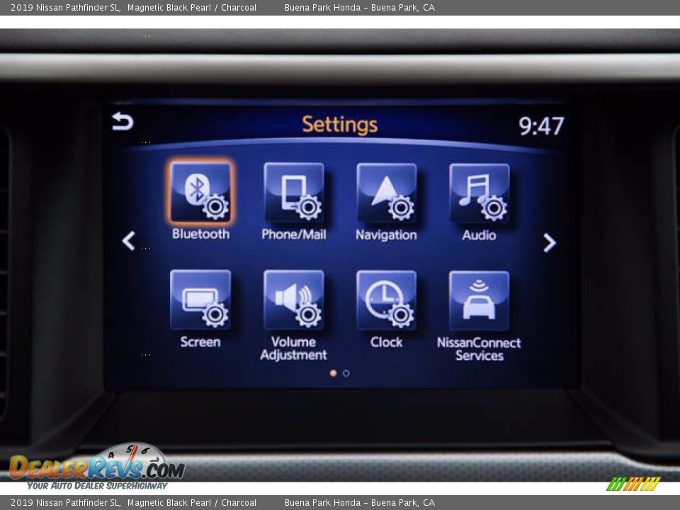 2019 Nissan Pathfinder SL Magnetic Black Pearl / Charcoal Photo #25